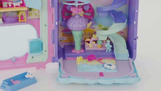 Polly Pocket Dolls Pollyville Resort Roll Away Playset, 2 of 8, play video