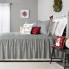 The Lakeside Collection Ticking Stripe Skirted Bedspread Ensemble - Full Bedspread - 3 of 3
