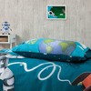 Sussexhome Youth Collection Duvet Cover Set | Yellow, Queen Size Duvet Cover, 1 Duvet Cover, 1 Fitted Sheet and 2 Pillowcases - 4 of 4