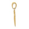 Black Bow Jewelry 14k Yellow Gold Polished #1 Teacher Apple Pendant - 2 of 4