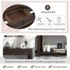 Console Tables, Narrow Sofa Table With 4 Drawers, Bottom Shelf, Solid Wood Frame And Legs Farmhouse Entryway Table Cabinet - 4 of 4