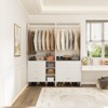 Aheaplus Set of 2 Closet Organizers, Walk-in Closet System with Hanging Rods and Drawers - 2 of 4
