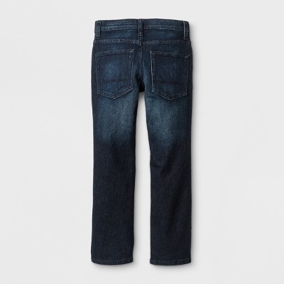 Boys' Stretch Straight Fit Jeans Cat & Jack™ Blue 8 Husky Target