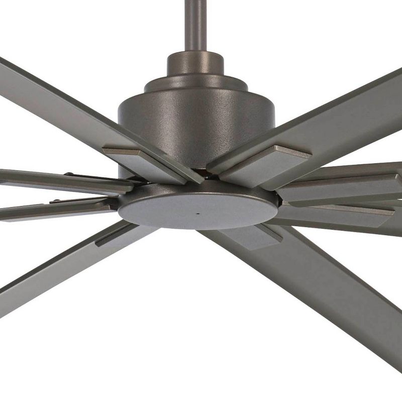 84" Minka Aire Modern Indoor Outdoor Ceiling Fan with Remote Control Smoked Iron Wet Rated for Patio Exterior House Porch Barn, 3 of 8