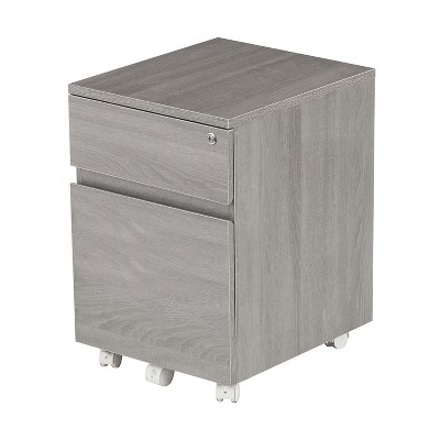 NicBex Mobile File Cabinet with Double Door,Office Cabinet with Metal Handles and Casters,Modern Cabinet,Filing Cabinets for Home Office