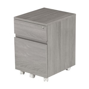 NicBex Mobile File Cabinet with Double Door,Office Cabinet with Metal Handles and Casters,Modern Cabinet,Filing Cabinets for Home Office - 1 of 4