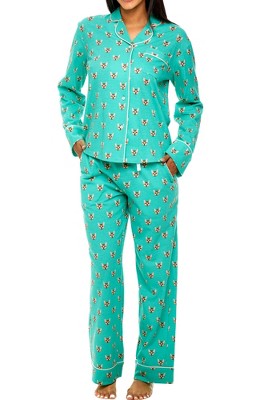 Women's Soft Cotton Knit Jersey Pajamas Lounge Set, Long Sleeve Top and  Pants with Pockets – Alexander Del Rossa