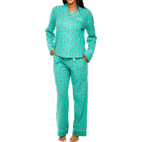 Women's Soft Warm Fleece Pajamas Lounge Set, Long Sleeve Top And Pants, Pj  : Target