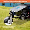 Yescom Semi-Automatic Retractable 6.6'x8.4' Vehicle Awning with Blackout Coating Motor Car Side Roof Rack Overlanding Sun Shade for  Outdoor Camping - 2 of 4