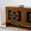 TiramisuBest 60" Mid Century Modern Sideboard Buffet Cabinet with Storage,TV Media Console with Geometric Pattern & Adjustable Shelves - 4 of 4
