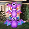 Occasions AIRFLOWZ INFLATABLE BAT STACK 6FT, 6 ft Tall, Purple - 2 of 4