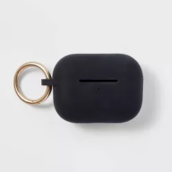 heyday™ AirPods Pro Silicone Case with Clip - Black
