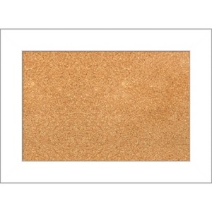 Amanti Art Wedge White Framed Corkboard, Natural Cork - 1 of 4