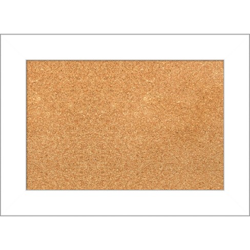 Amanti Art Wedge White Framed Corkboard, Natural Cork - image 1 of 4