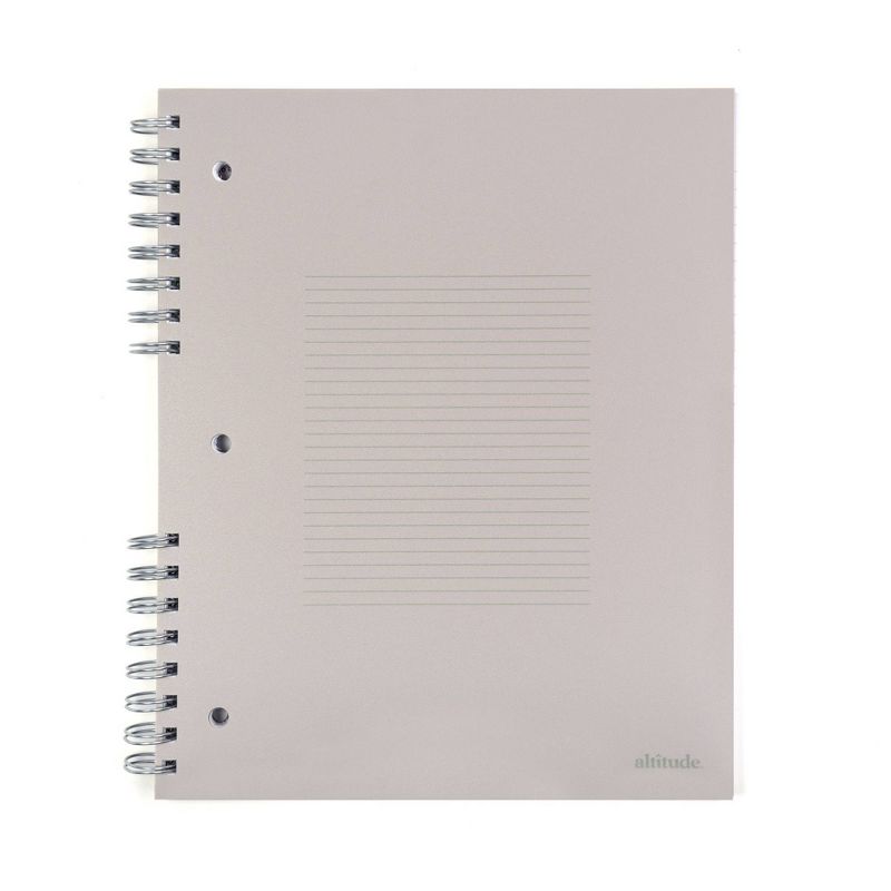 Altitude 200pg 1 Subject College Ruled Notebook 11&#34;x9&#34; Split Wire Warm Gray Arch, 1 of 6