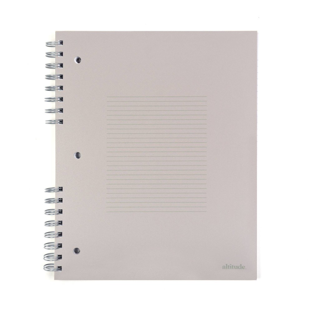 Altitude 200pg 1 Subject College Ruled Notebook 11x9 Split Wire Warm Gray Arch