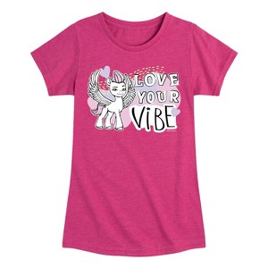 Girls' - My Little Pony - Love Your Vibe Fitted Short Sleeve Graphic T-Shirt - 1 of 4