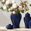 Plum & Post Koa Lidded Ginger Jar Small - Navy Ceramic Décor - 2 of 2