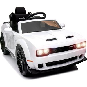 12V Licensed Dodge Challenger Kids Electric Car, Battery Powered Electric Vehicles with Remote Control, LED Lights, for Boys Girls - 1 of 4
