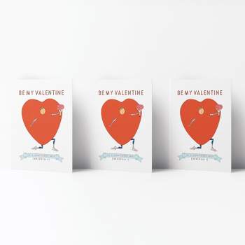 Love/Valentine's Greeting Card Pack (3ct) "Valentine In A Non Corny Way" by Ramus & Co