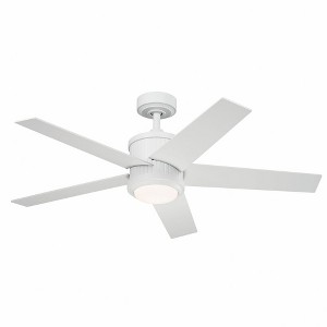 Kichler Lighting Brahm 1 - Light Ceiling Fan in  White - 1 of 4