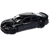 2021 Dodge Charger SRT Hellcat Black with Graphics and Orange Stripes Limited Edition 1/64 Diecast Model Car by Auto World - 2 of 3