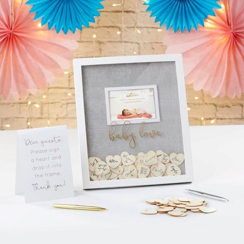 Target baby store shower guest book