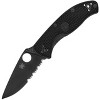 Spyderco Lightweight Tenacious Pocket Knife with 3.39" 8Cr13MoV Steel Blade | Superior Cutting Performance with Black Oxide CombinationEdge, Black - 3 of 4