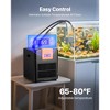 VEVOR Aquarium Chiller 110 Gallon, 1/3 HP Water Chiller for Hydroponics, Fast Cooling for Fish Tank,Axolotl,Coral Reef, Titanium Evaporator, Black - 3 of 4