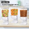 2 Pack 5.5 Qt Cereal Dispenser Countertop, Large Cereal Storage Container for Pantry Dry Food Snack Nut Candy - 4 of 4