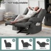 CAVINAS Recliner Sofa Chair with Side Pocket and Long Foot Rest,Adjustable Single Sofa with Soft Cushion Seat,Recliner Couch for Living Room - 3 of 4
