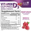 Extra Strength Vitamin D3 Gummies 5000 IU (125 mcg) High Potency Vitamin D Gummy - 120 Gummies By Health Nutrition Naturals - 2 of 4