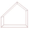 Kids Metal House Bed Anti-Slip Noise Free Twin Size Roof Design Toddler Floor Bed Metal Bed Frame for Kids Boys Girls Teens - 3 of 4