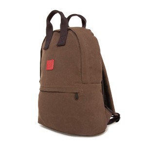 Manhattan Portage 15.75" Waxed Nylon Governors Backpack, Dark Brown - 1 of 4