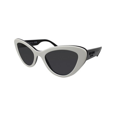 Prada Eyewear White Cat-Eye Glasses
