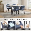 Wooden Dining Chairs Set of 2,Modern Fabric Upholstered Dining Room Chair, Dining Room Kitchen Chairs with High Back and Deep Seat, Easy to Assemble - 3 of 4