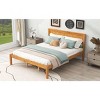 Streamdale Platform Bed Frame with Headboard, Wood Slat Support, No Box Spring Needed, Queen, Oak - 4 of 4
