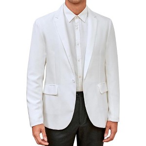 Men's Printed Blazer Casual Slim Fit One Button Sports Coat Festival Party Jacket - 1 of 4