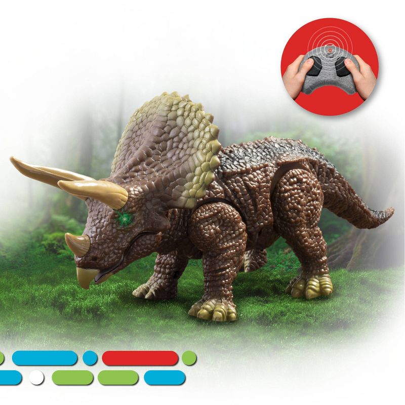 Discovery Kids Triceratops LED Infrared Remote Control (RC) Toy, 4 of 11