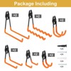 Unique Bargains Slat Wall Garage Lawn Yard Garden Hanging Organizing Storage Hooks 12 Pcs - 3 of 4