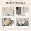 NicBex 24"/30" Bathroom Vanity with Ceramic Sink,Wooden Bathroom Cabinet with 2 Drawers/Adjustable Shelf,Freestanding Storage Cabinet,Beige,Green - 4 of 4