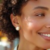 Ross-Simons 10.5-11mm Cultured Pearl and .60 ct. t.w. White Topaz Earrings in 18kt Gold Over Sterling - 2 of 3