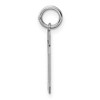 Black Bow Jewelry Sterling Silver, Athletic Collection, Small Polished Number 10 Pendant - 2 of 4
