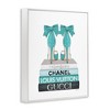 Stupell Industries Turquoise Bow Heels on Books Framed Giclee Art - 2 of 4