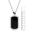 EVERLY JEWELRY | Sterling Silver 0.06 CT Black TW Diamond Fashion Pendant With Chain Black Rhodium Plated, 22-inch - 2 of 4