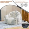 Hooseng Giant Bean Bag Chair, Faux Fur Large Bean Bag Chair with Filler, Bean Bag Couch for Adults, Oversized Arm Chair with Memory Foam - 3 of 4