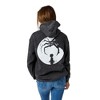 Coraline Full Moon Character Art Women's Black Enzyme Wash Long Sleeve Fleece Hooded Sweatshirt - 4 of 4