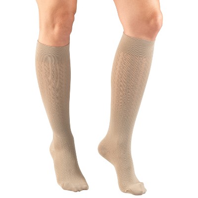 Truform Compression Socks, 15-20 mmHg, Women's Dress Socks, Knee High Over Calf Length