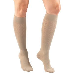 Truform Compression Socks, 15-20 mmHg, Women's Dress Socks, Knee High Over Calf Length - 1 of 4