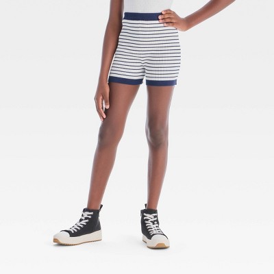 Girls' Ribbed Sweater-Knit Shorts - art class™